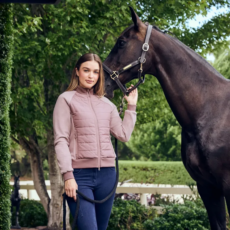 Dublin Insulated Hybrid Ladies Jacket - Dusty Rose-7