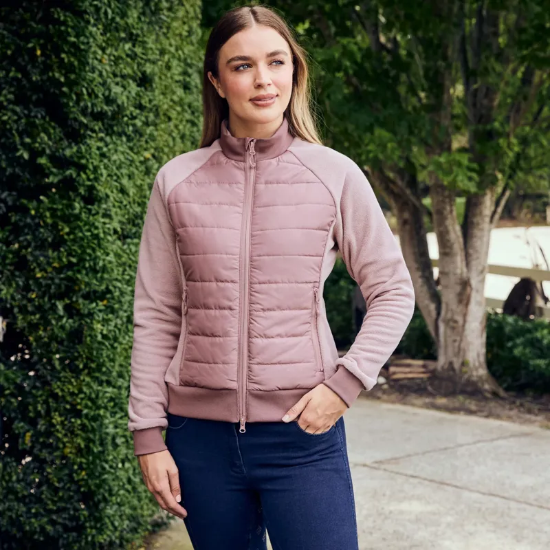 Dublin Insulated Hybrid Ladies Jacket - Dusty Rose-8