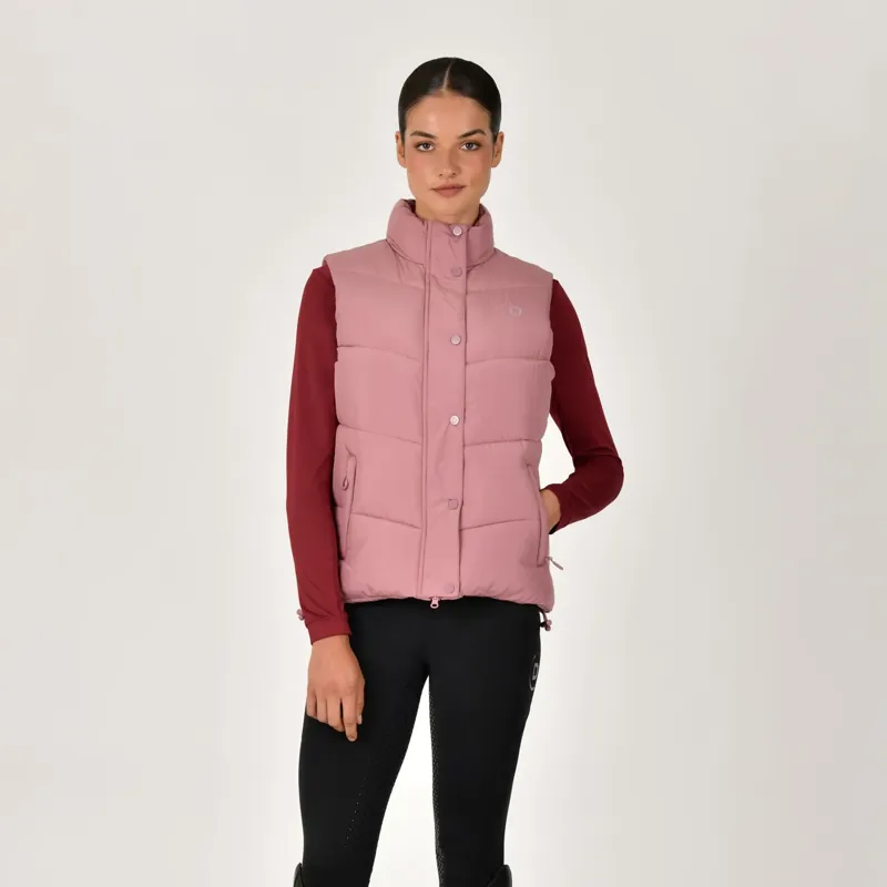 Dublin Showerproof Ladies Puffer Body Warmer - Dusty Rose