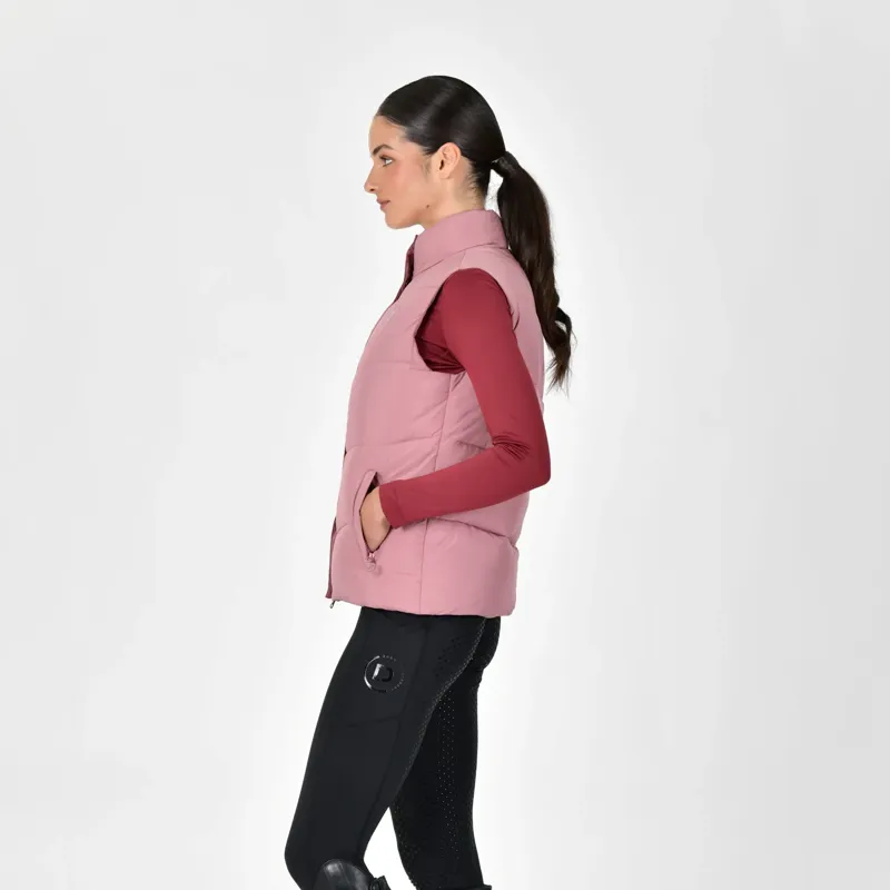 Dublin Showerproof Ladies Puffer Body Warmer - Dusty Rose-1