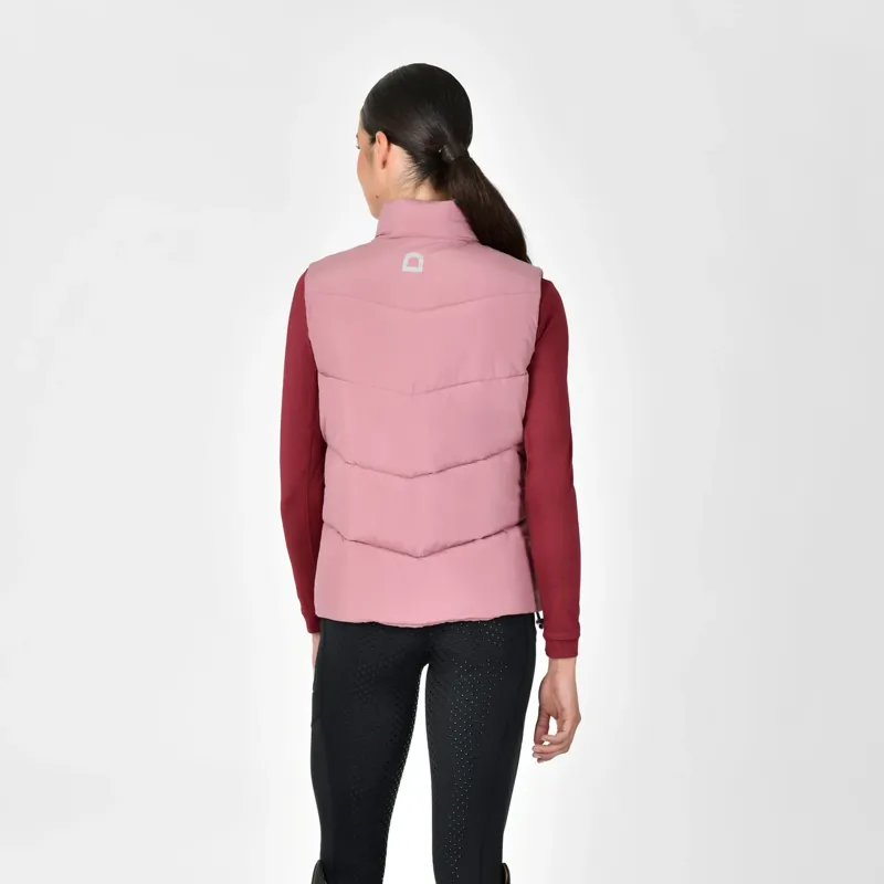 Dublin Showerproof Ladies Puffer Body Warmer - Dusty Rose-2