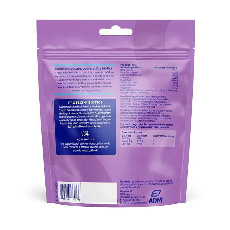 Protexin Daily Care Gut+ Calming - 60 chews-1