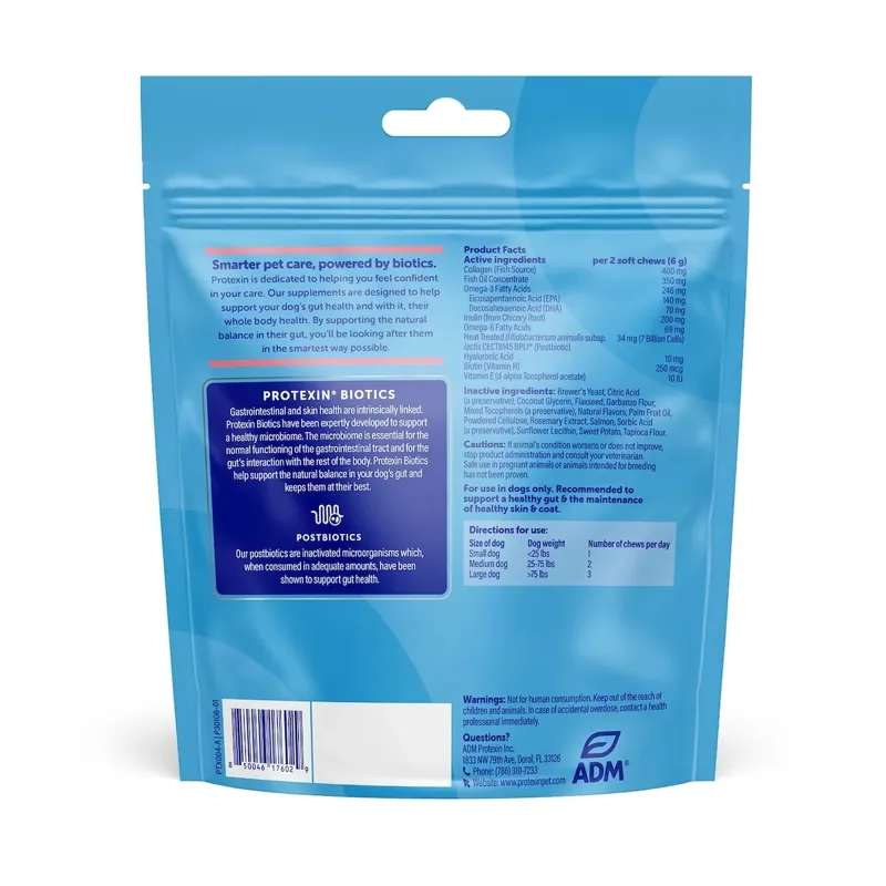 Protexin Daily Care Gut+ Skin and Coat - 60 chews-1