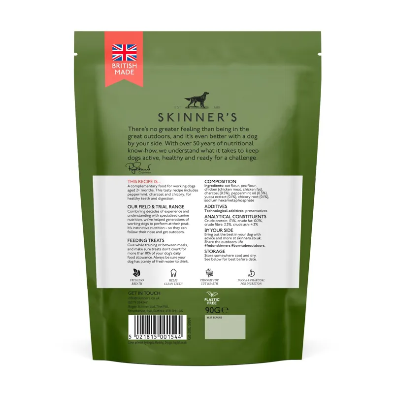 Skinners Field and Trial  Dental and Digestive Dog Treats - 8 x 90g Packs-1