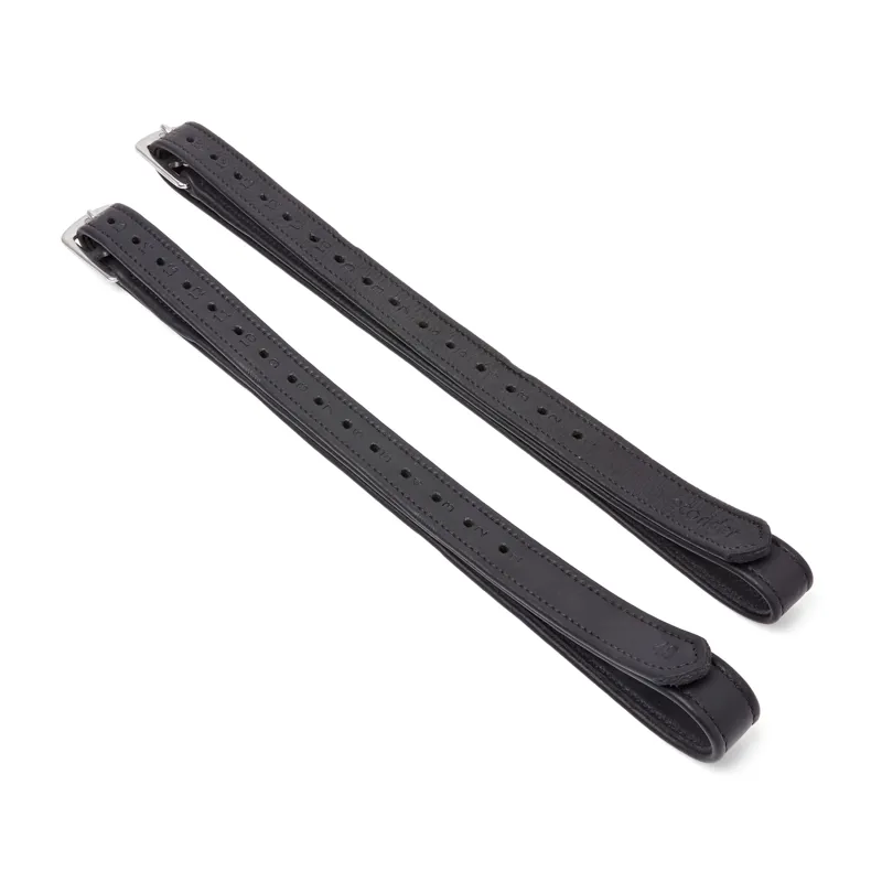 EcoRider Ultra Comfort Soft Stirrup Leathers - Black