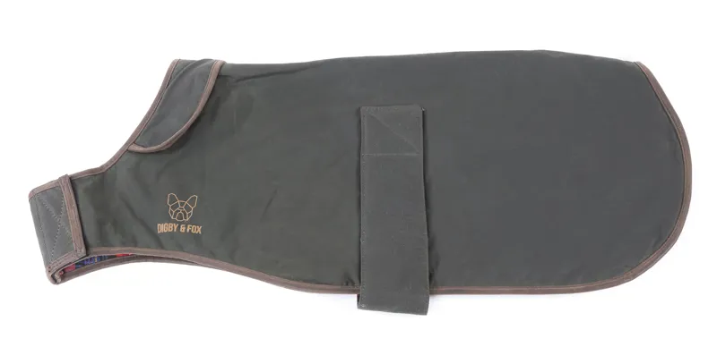 Shires Digby and Fox Wax Greyhound Coat - Olive-1