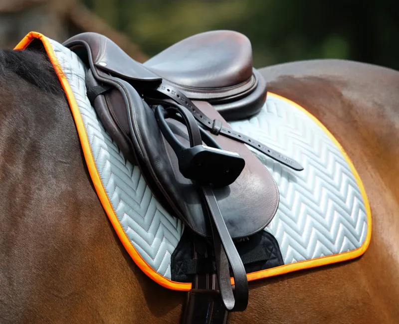 Shires Equi Flector Saddlecloth - Orange-1