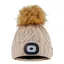 Equi Light Torch Pom Beanie Hat - Oatmeal