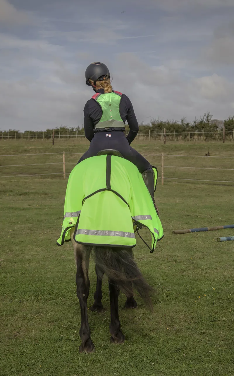 Equi Light Ride On LED Hi Vis Exercise Sheet - Yellow-1