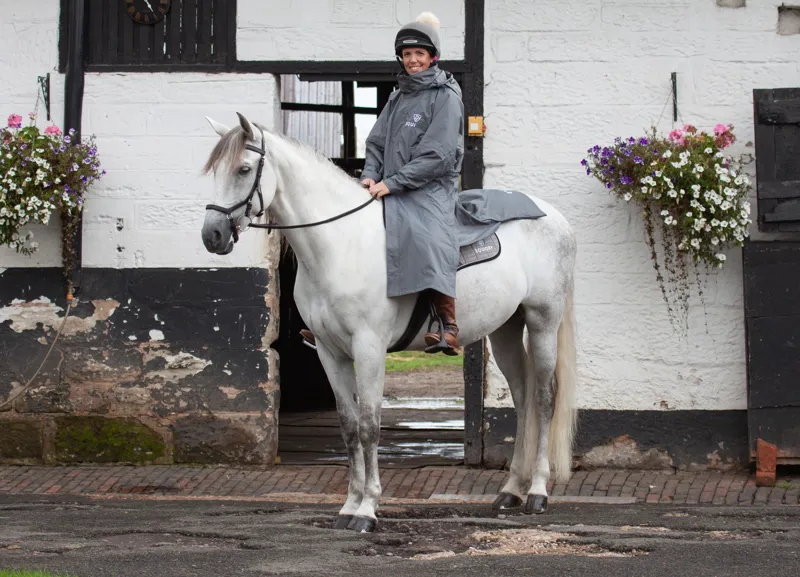EQUIDRY EQUIMAC Waterproof Jacket with Thin Mesh Lining - Charcoal/ Grey-4