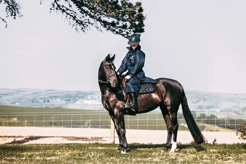 EQUIDRY EQUIMAC Waterproof Jacket with Thin Mesh Lining - Navy/Navy-3