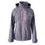 EQUIDRY Varsha Ladies Waterproof Jacket with Stowaway Hood - Grey/Pink