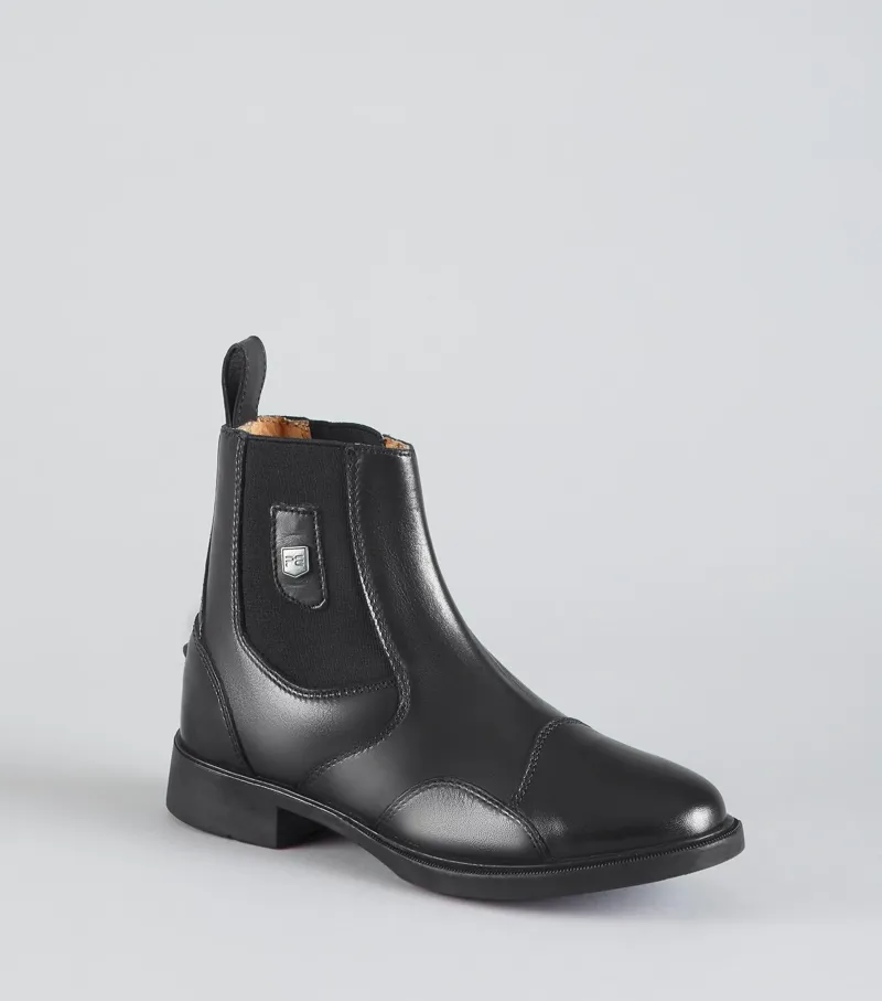 Premier Equine Elnaro Junior Leather Paddock Boot - Black