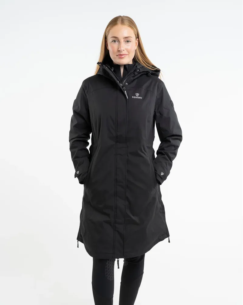 EQUIDRY BRONTE Ladies Fitted Waterproof Jacket - Black