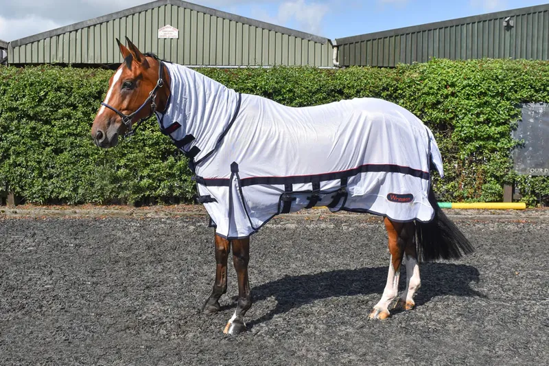 John Whitaker Rastrick Mesh Fly Rug - White
