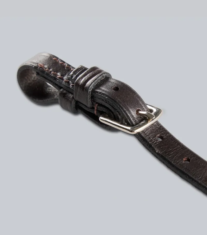 Premier Equine Flat Lip Strap - Dark Havana-1