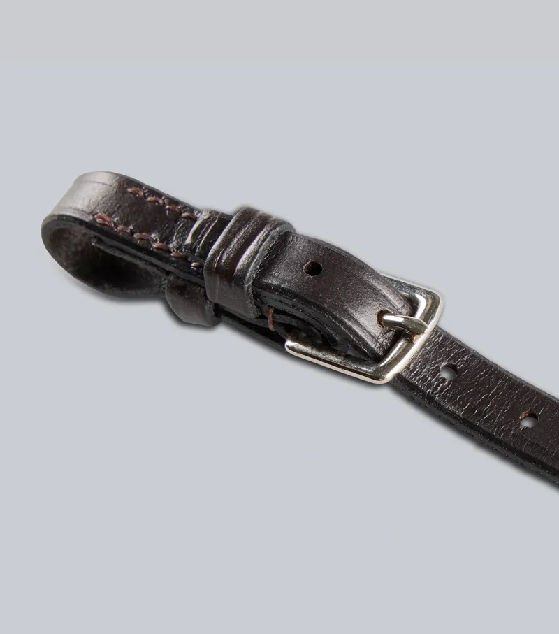 Premier Equine Flat Lip Strap - Dark Havana-2