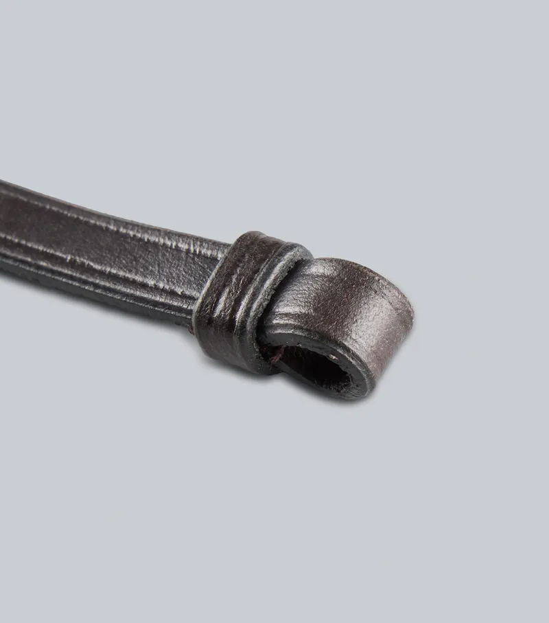 Premier Equine Flat Lip Strap - Dark Havana-3
