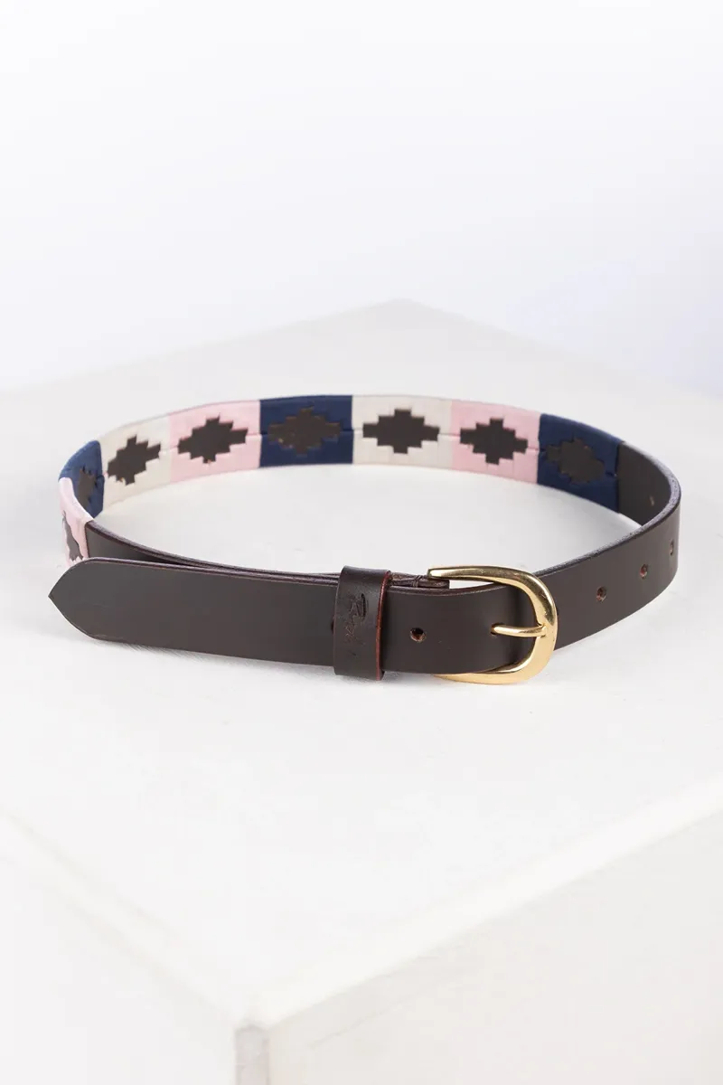 Rydale Askwith Junior Polo Belts - Denim/White/Sorbet