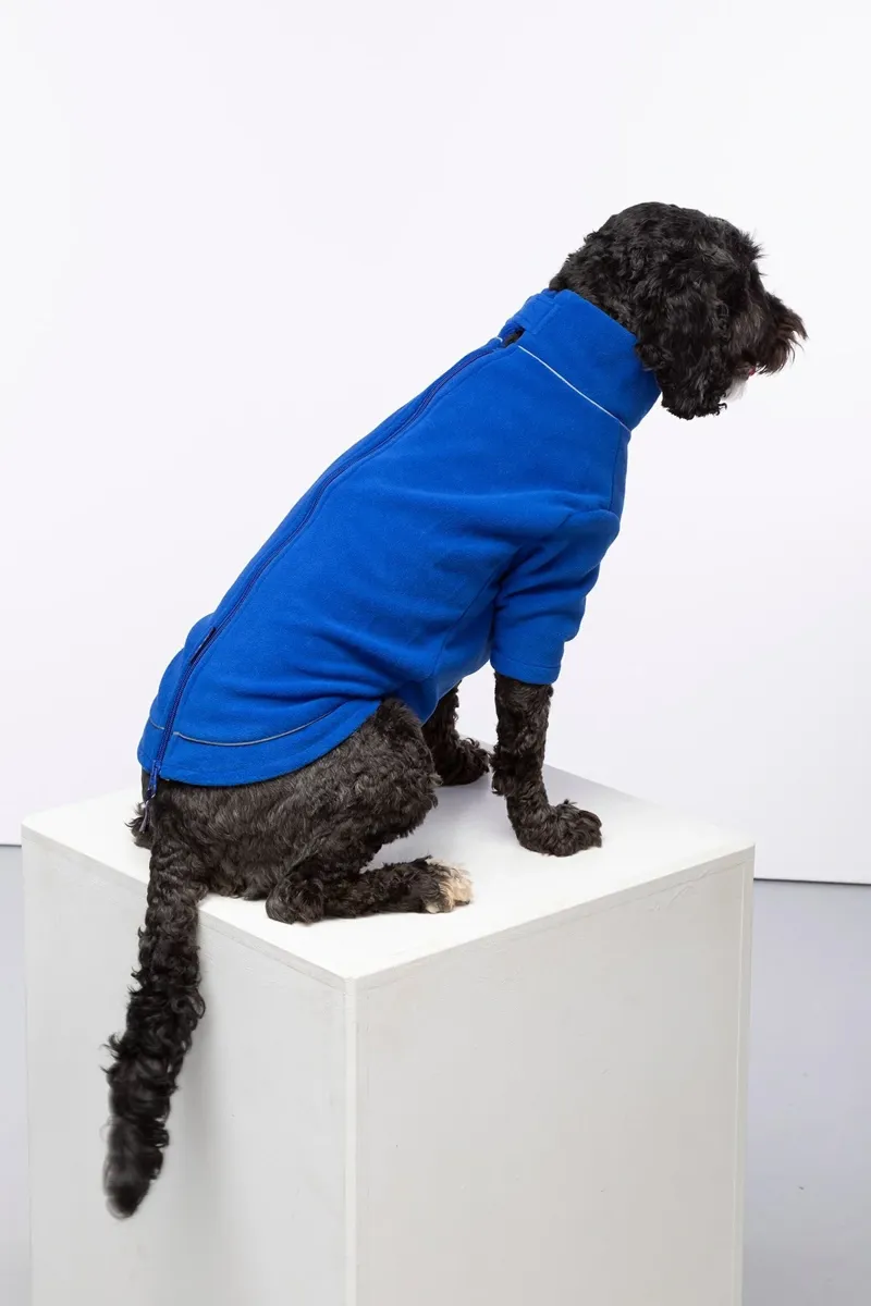 Rydale Yapham Fleece Dog Jumper - Blue-2