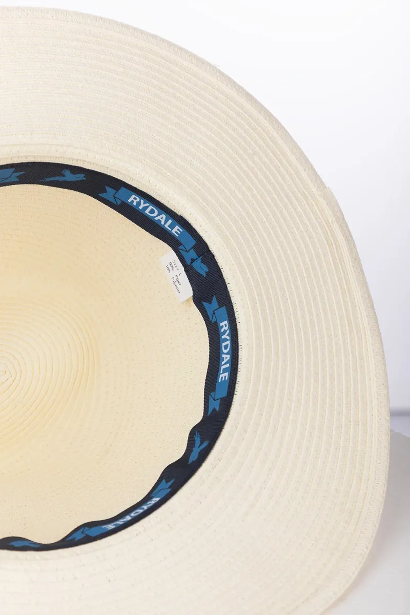 Rydale Malton Men's Panama Hat - Olive/Wine Stripe-2