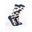 Rydale Womens Bamboo Rich Cow Print Ankle Socks Pack of Ten - Cow Cream/Brown