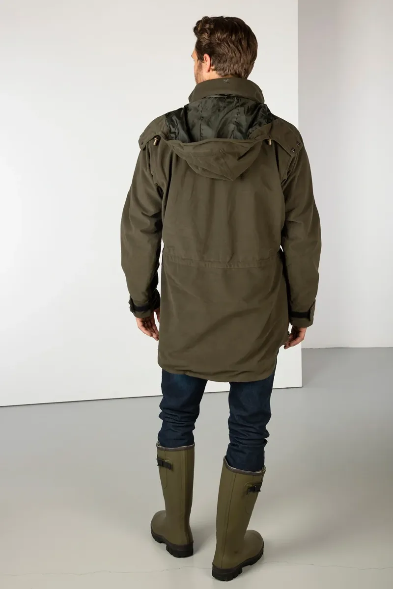 Rydale Danby Men's Long Performance Shooting Smock - Olive-4