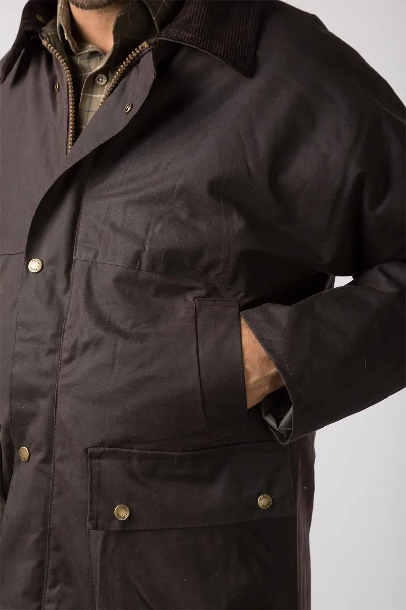 Rydale Men's Thirsk Waxed Jacket - Brown-5
