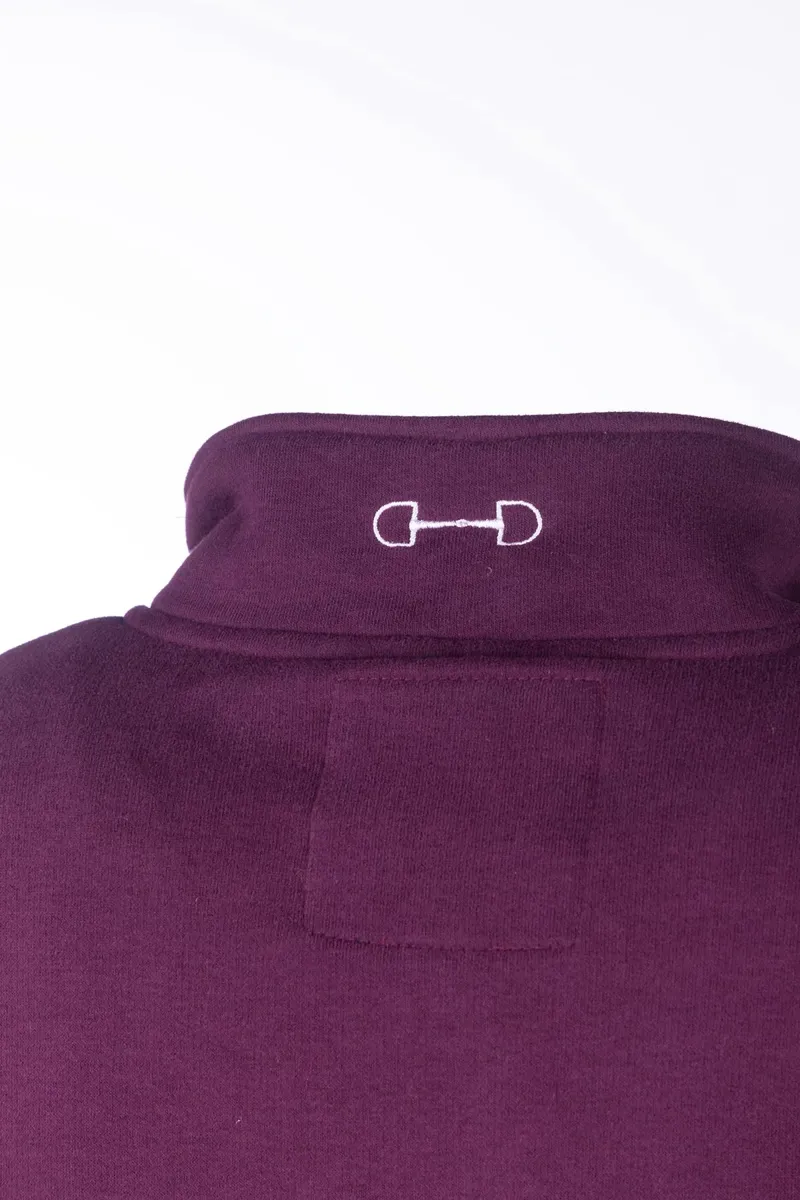 Rydale Ladies Byland Snaffle Sweatshirt - Berry/Olive/Berry-4