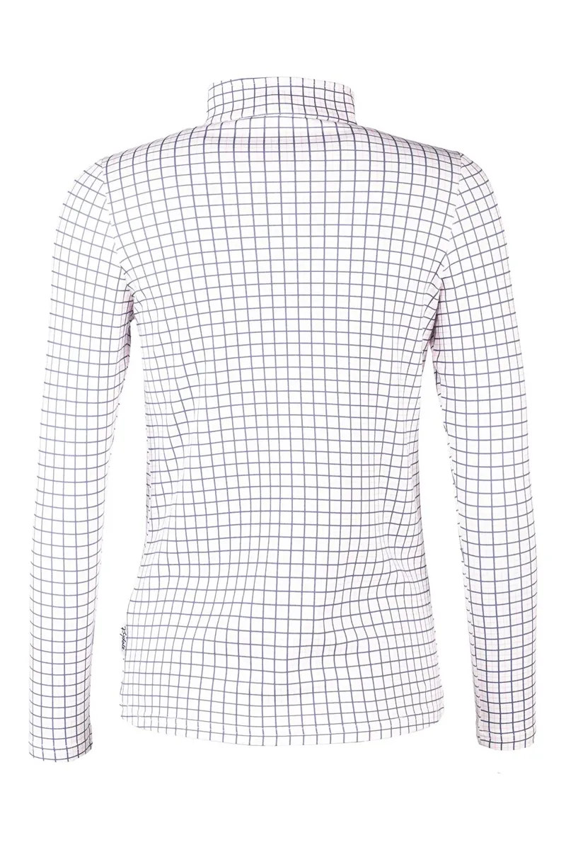 Rydale Ladies Foxholes Long Sleeved 1/4 Zip Top - Ellie Navy-1