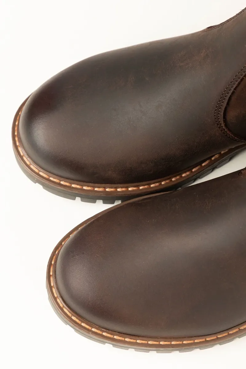 Rydale Kilburn III Ladies Pull On Leather Yard Boots - Waxy Brown-4