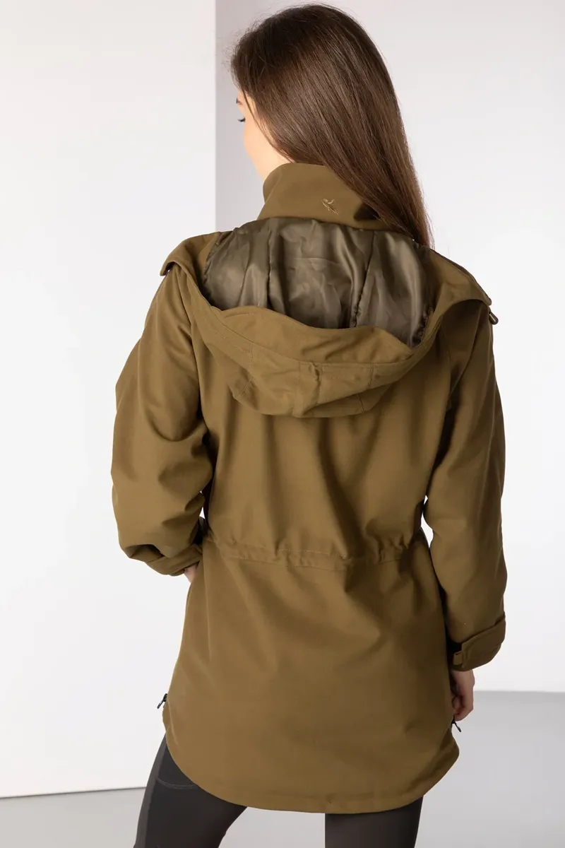 Rydale Ladies Danby Long Performance Shooting Smock - Light Khaki-1