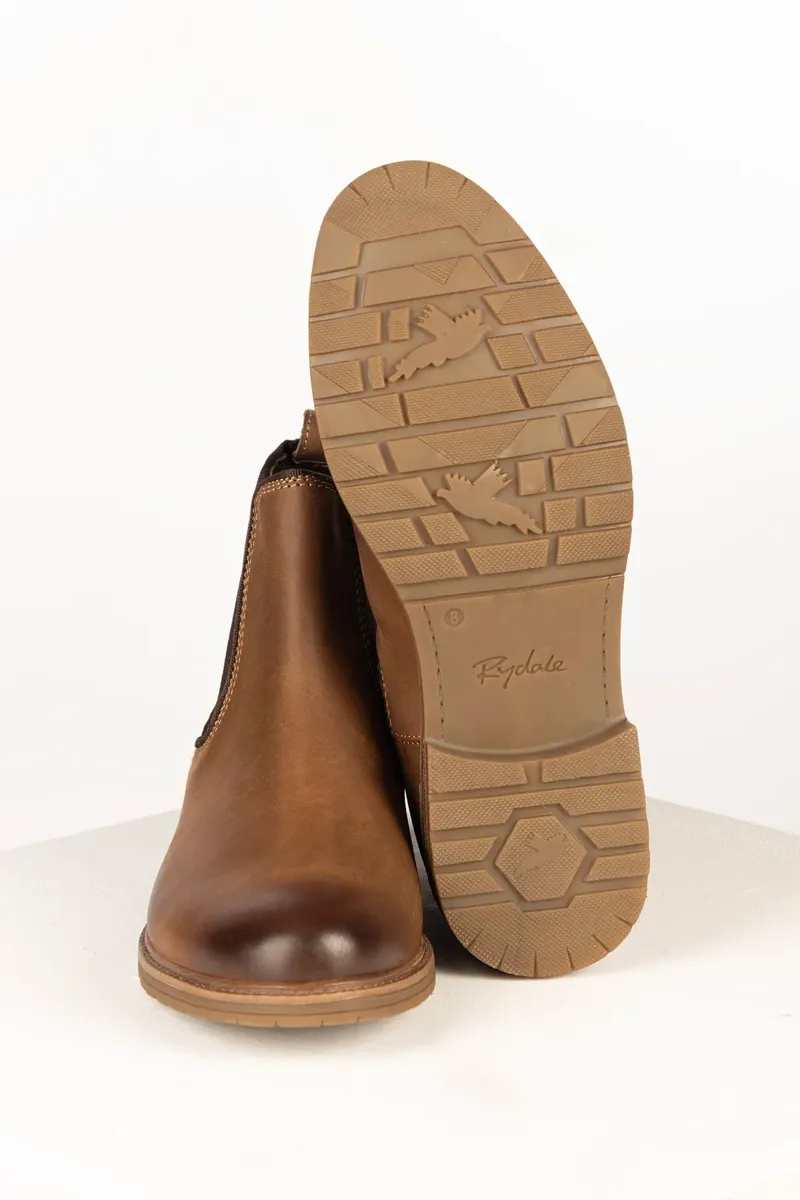 Rydale Mens Thirsk Leather Chelsea Boot - Burnt Tan-3