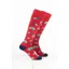 Rydale Women's Bird Welly Socks Pack of 10 - Peacock Strawberry