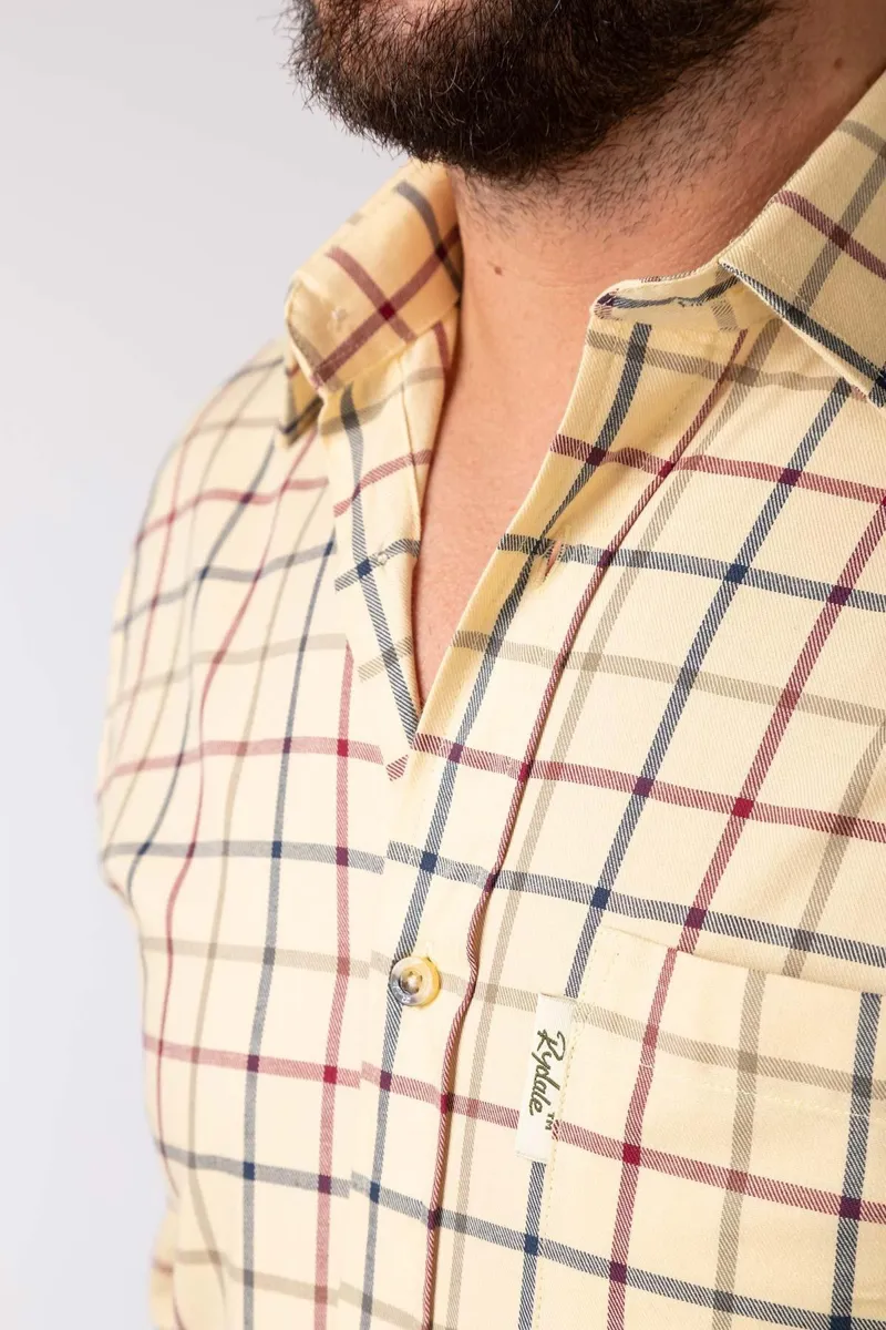 Rydale Men's Ebberston Country Checked Shirt - Sand-5
