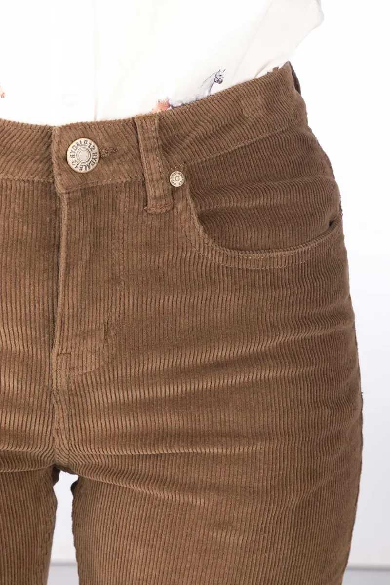 Rydale Ladies Straight Leg Corduroy Trousers - Ella - Sand-2