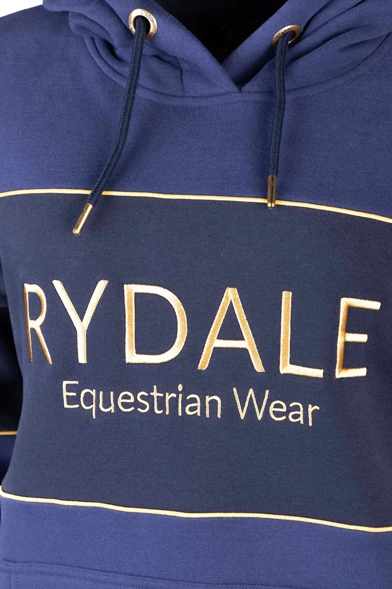Rydale Ladies Snaffle Hoody - Byland - Denim/Navy-2
