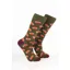 Rydale Mens Bamboo Rich Sports Print Ankle Socks Pack of 10 - Rugby Dark Olive
