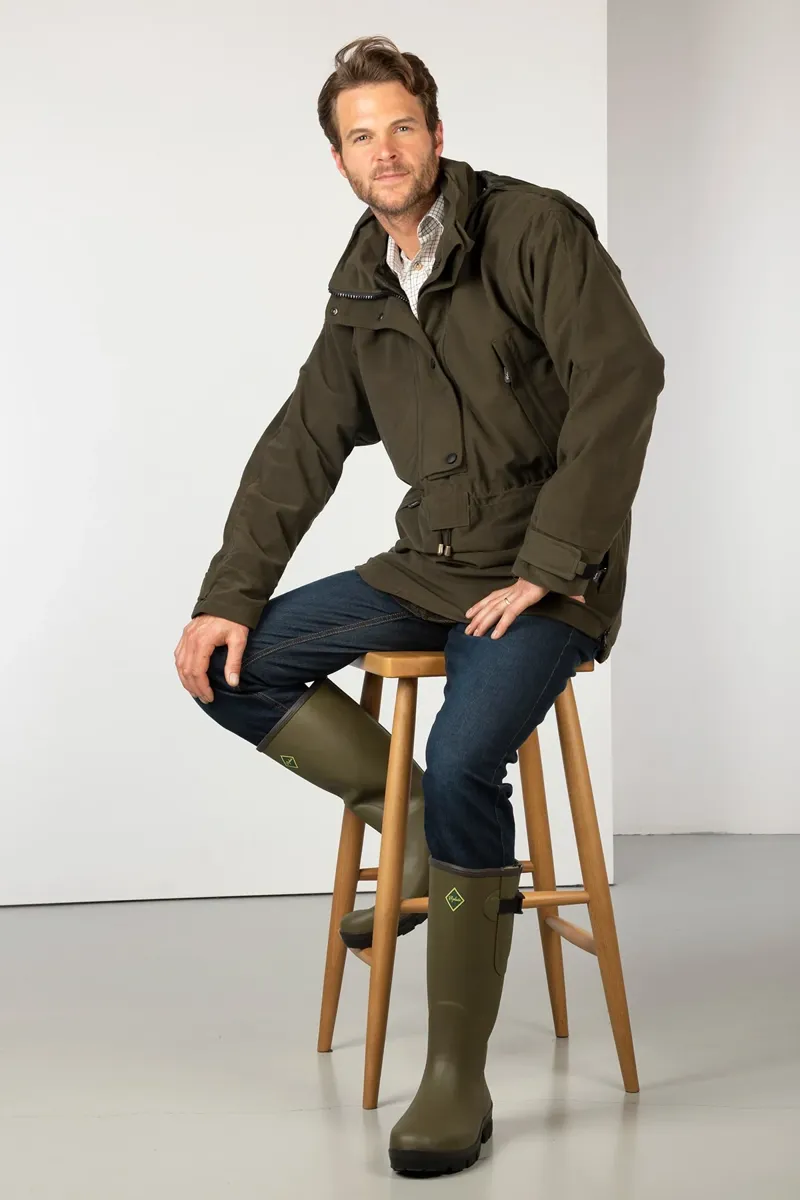 Rydale Danby Men's Long Performance Shooting Smock - Olive-3