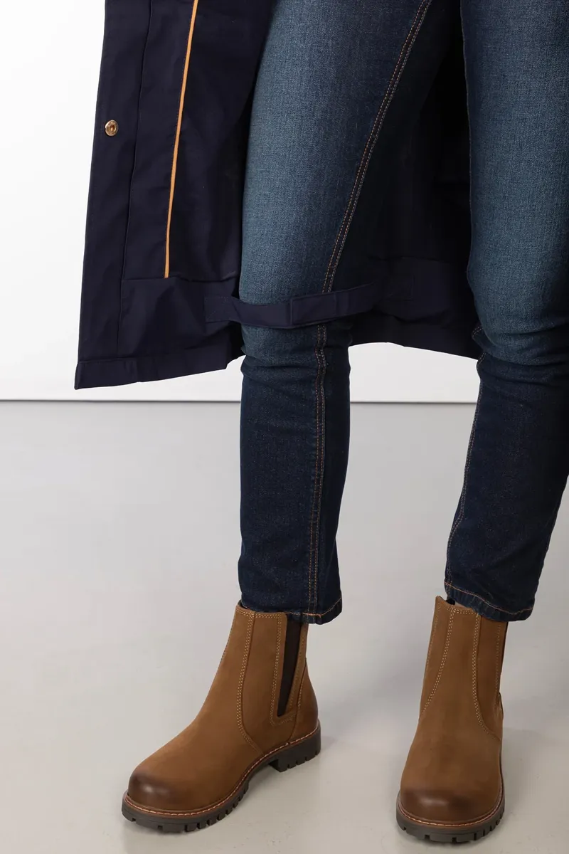 Rydale Ladies Bramham Full Length Coat - Dark Navy-6