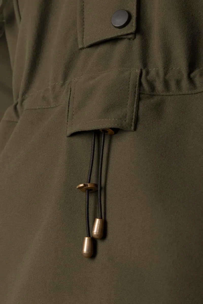 Rydale Ladies Danby Long Performance Shooting Smock - Dark Olive-3