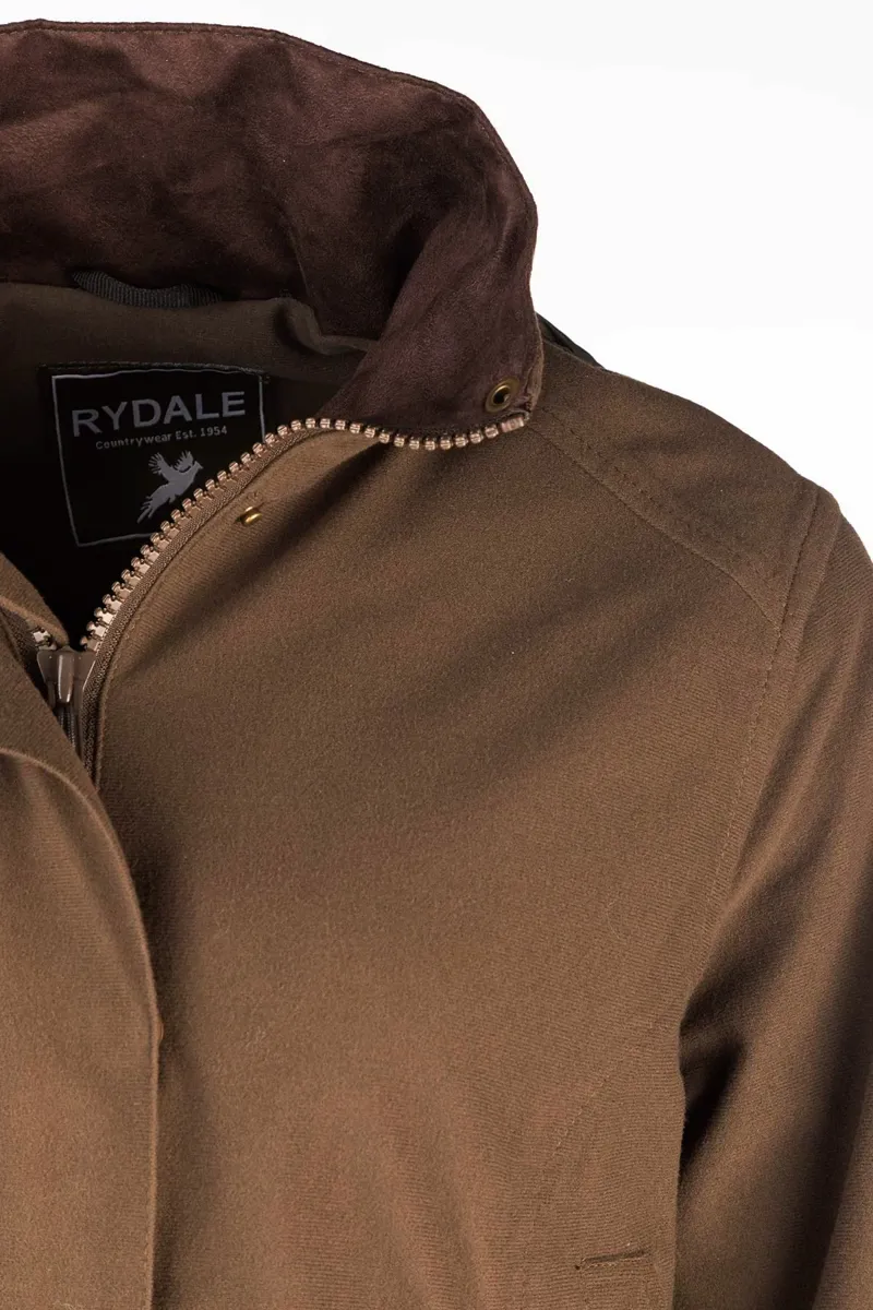 Rydale Ladies Shooting Jacket - Danby II - Brown-2