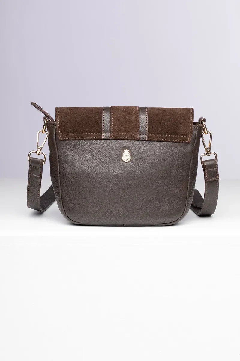 Rydale Ladies Helmsley Suede Cross Body Bag - Brown-1