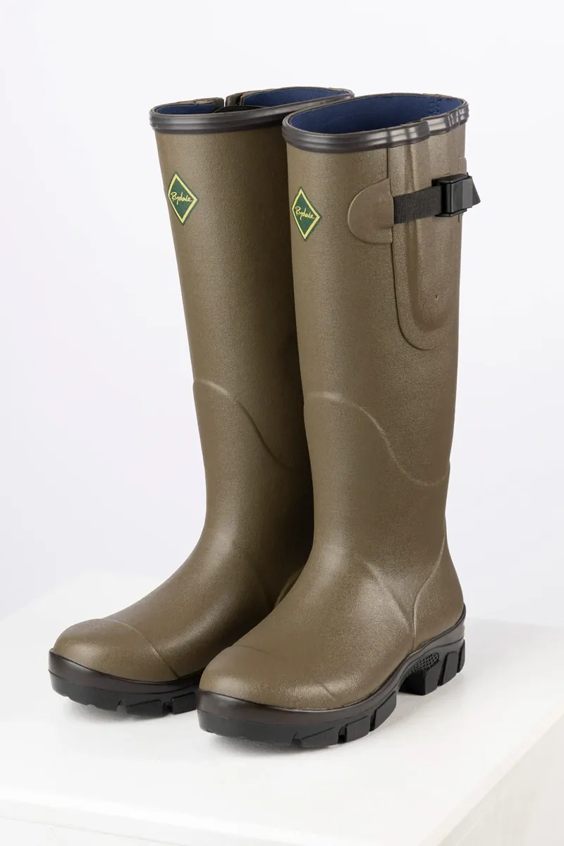 Rydale Lisset Men's Neoprene Lined Wellington Boots - Light Khaki