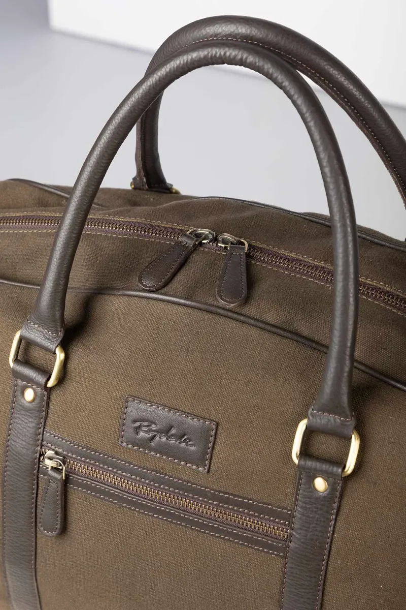Rydale Helmsley Canvas Overnight Bag - Olive-1