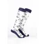 Rydale Womens Bamboo Rich Equestrian Print Riding Socks Pack of Ten- Equestrian Life Cream