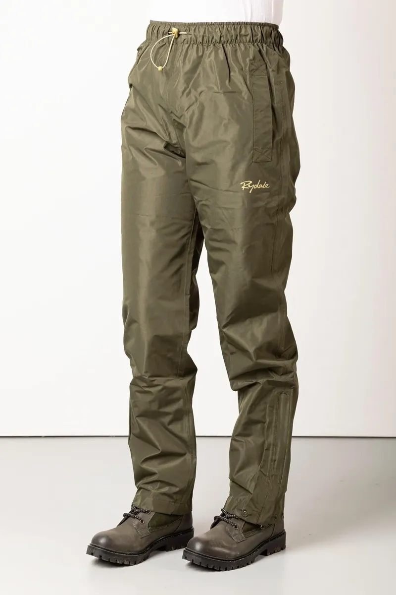 Rydale Ladies Waterproof Overtrousers - Khaki-1
