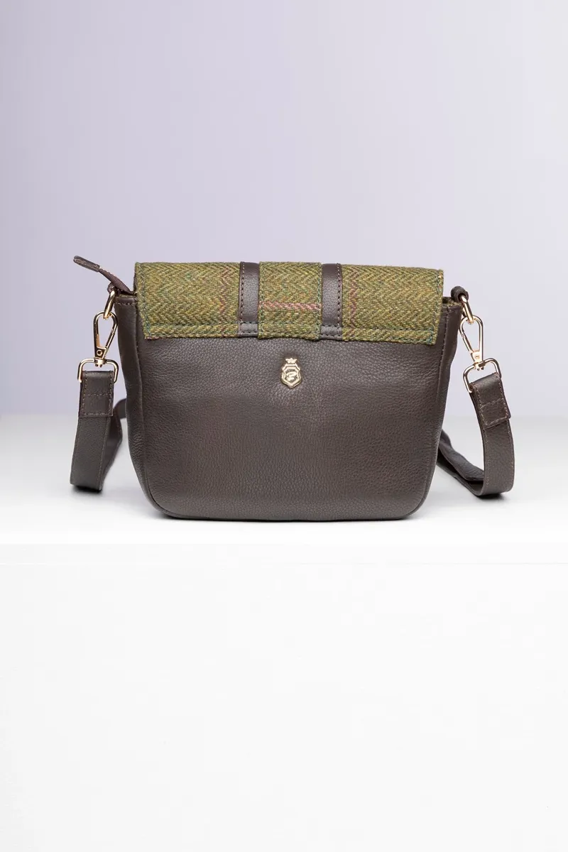 Rydale Ladies Helmsley Tweed Cross Body Bag - Dark Green-1