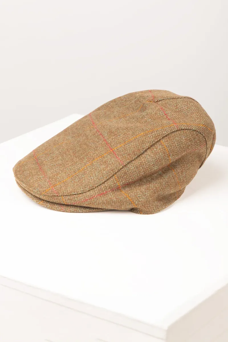 Rydale Terrington Tweed Flat Cap - Brown Check