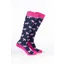 Rydale Womens Bamboo Rich Equestrian Print Riding Socks Pack of Ten - Pony Navy